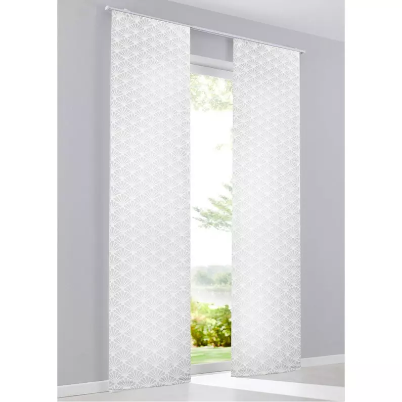 Panneau Japonais Acanta, Gris Clair, H.300 X L.60 Cm 3 Panneau Japonais Acanta, Gris Clair, H.300 X L.60 Cm