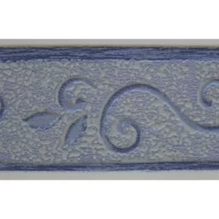 Galon, Vinyle Adhésive Volute, L.3.5 Cm X L.10 M, Bleu