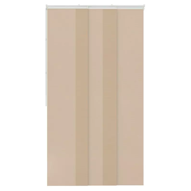 Panneau Japonais Uni, Beige, H.250 X L.50 Cm 3 Panneau Japonais Uni, Beige, H.250 X L.50 Cm