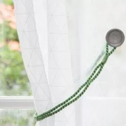 Cordon Viscose Pour Voilage Dia. 6mm, Vert