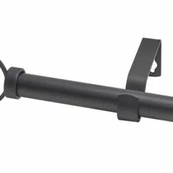 Kit De Tringle à Rideau Extensible Visio Diam. 16/19 Mm Noir Mat 120/210 Cm