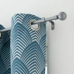 Tringle à Rideau Boule Diam. 13/16 Mm Gris Laqué 120 à 210 Cm