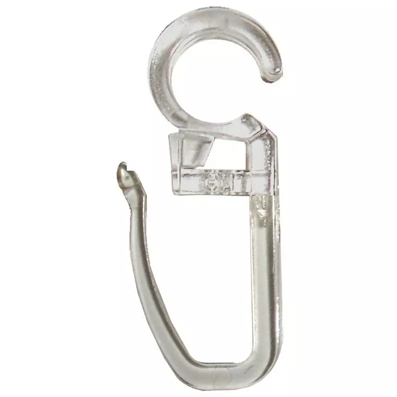Agrafes Tringle à Rideau Design 35 Mm Plastique Transparent INSPIRE 3 Agrafes Tringle à Rideau Design 35 Mm Plastique Transparent INSPIRE