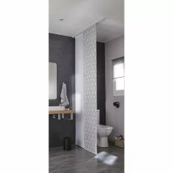 Panneau Japonais, Blanc-blanc N°0, H.250 X L.50 Cm